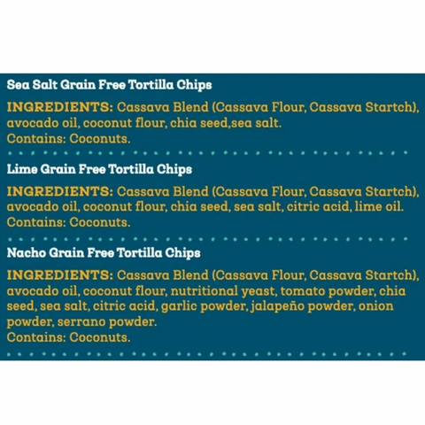 Siete Family Foods Tortilla Chip Variety Pack, 6 Count