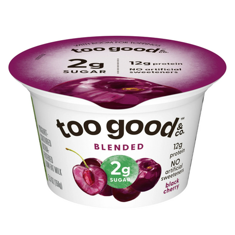Too Good & Co. Cherry Low Fat Yogurt, 5.3 OZ
