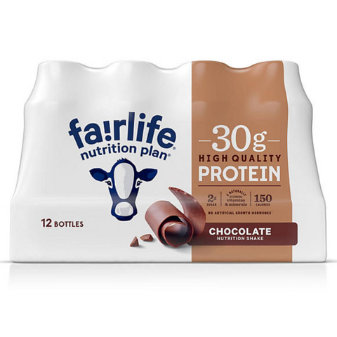 Fair Life Nutrition Plan High Protein, Chocolate, 11.5 fl oz. 12 Count