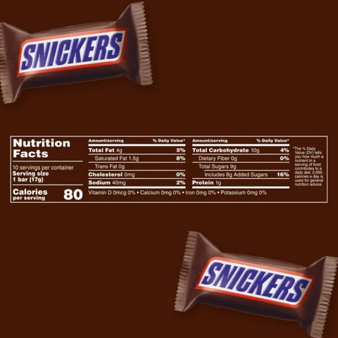Snickers Fun Size Chocolate Candy Bars, 10 Count