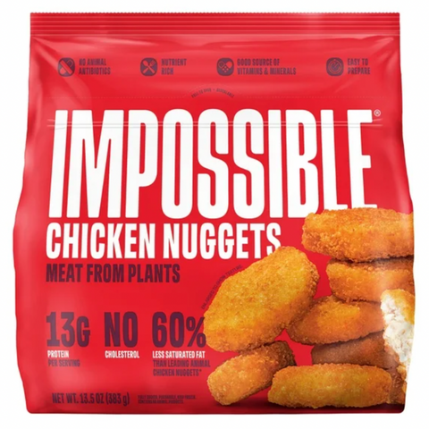 Impossible Foods Chicken Nuggets Meat from Plants, Frozen, Fully Cooked, 13.5 oz