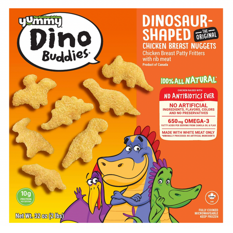 Yummy All Natural Dino Buddies Chicken Breast Nugget Meal, 32 oz.