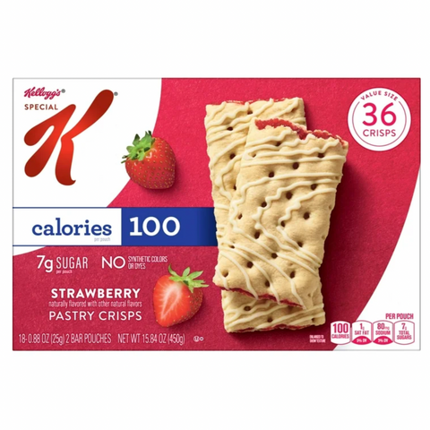 Special K Bar Strawberry Chewy Pastry Crisps, 36 Count