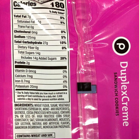 Store Brand Duplex Creme Sandwich Cookies, 15.5oz