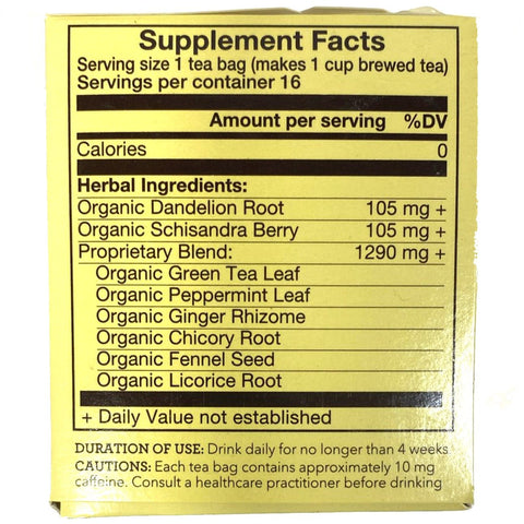 Organic Store Brand Herbal Green Tea, Peppermint & Ginger Blend, Tea Bags, 16 Count