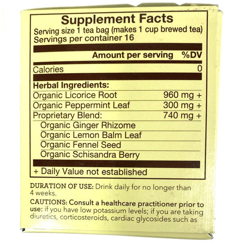 Organic Store Brand Throat Soothing, Herbal Supplements, Tea Bags, 16 Count