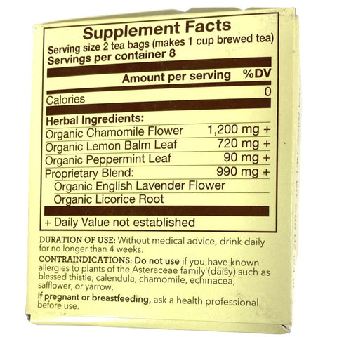 Organic Store Brand Calming, Herbal Supplements, Tea Bags, 16 Count