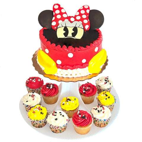 Disney Minnie Mouse Grad Cake Cupcake Combo