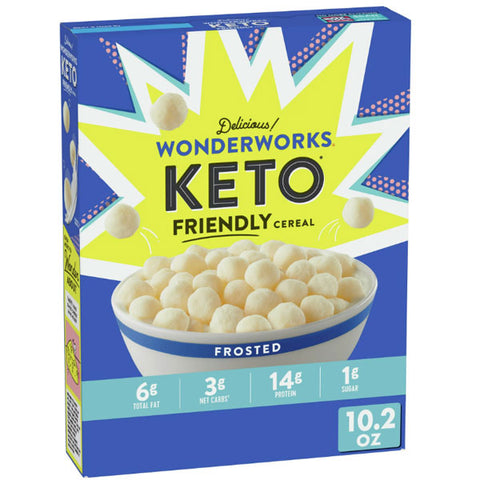 Wonderworks Frosted, Keto Friendly Breakfast Cereal, 10.2 oz