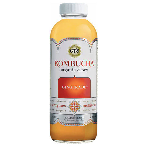 GTs Synergy Kombucha Organic Gingerade, 16 fl oz.