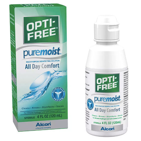 Opti-Free PureMoist Multi-Purpose Disinfecting Contact Lens Solution, 4 fl oz
