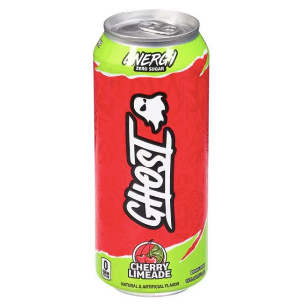 Ghost Energy Drink, Zero Sugar, Cherry Limeade, 16 Oz – Water Butlers