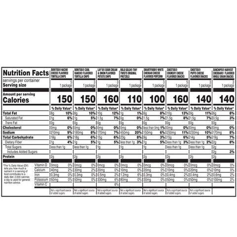 Frito Lay Chips Flavor Mix Party Mix Variety Pack, 28 Count