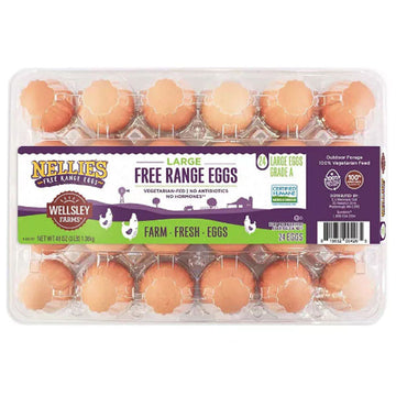 Wellsley Farms by Nellie's Free Range Eggs, 24 Count