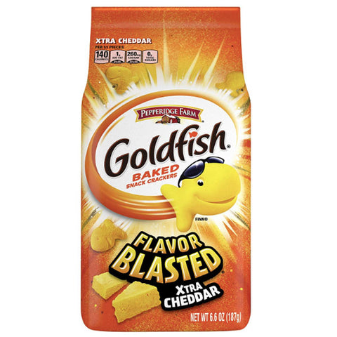 Pepperidge Farm Goldfish Flavor Blasted Xtra Cheddar Crackers, 6.6 oz. - Water Butlers