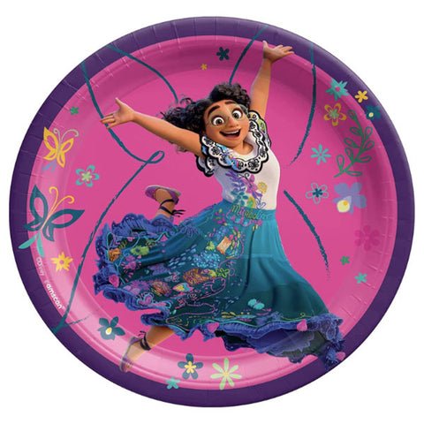 Disney Encanto Paper Plates, Multicolor 7in, 8 Count