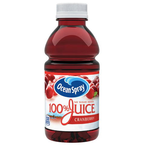 Ocean Spray 100% Juice, Cranberry, 10 Fl Oz, 6 Count - Water Butlers