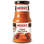 Herdez Chipotle Salsa Cremosa, Mexican Sauce, Medium, 15.3oz