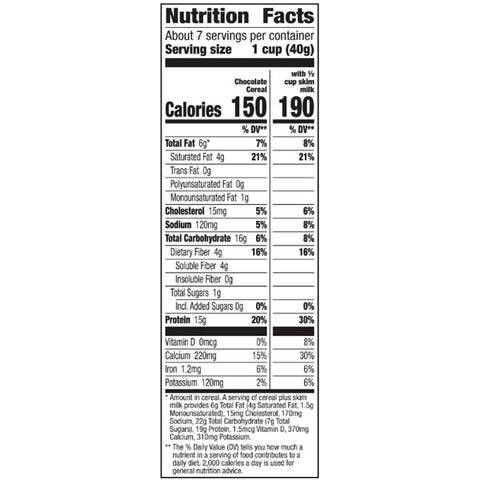 Wonderworks Chocolate, Keto Friendly Breakfast Cereal, 10.2 oz