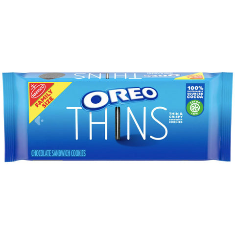 OREO Thins Chocolate Sandwich Cookies, Family Size, 11.78 oz
