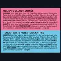 Sheba Wet Cat Food Pate Variety Pack, Delicate Salmon and Tender Whitefish & Tuna Entrees, 2.6 oz., 24 Count