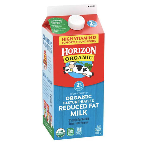 Horizon Organic 2% Reduced-Fat Milk, Half Gallon - Water Butlers