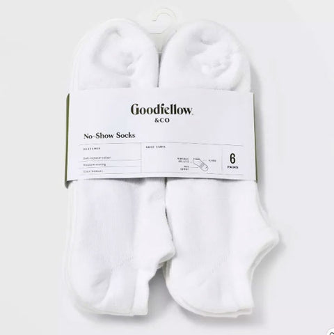 Goodfellow & Co™ Men's Odor Resistant No Show Socks, 6 Count