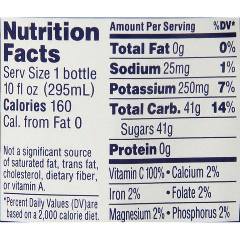 Ocean Spray 100% Juice, Cranberry Concord Grape, 10 Fl Oz, 6 Count - Water Butlers