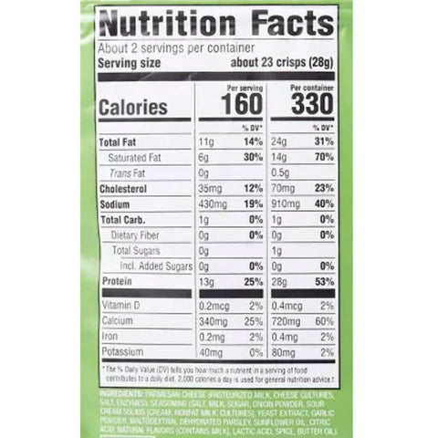 Good & Gather Parmesan Sour Cream and Onion Baked Cheese Crisp, 2.12oz