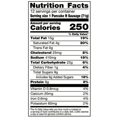Jimmy Dean Pancakes & Sausage on a Stick, 12 Count