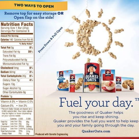Quaker Chewy Dipps Granola Bars, Chocolate Chip, 6 Count