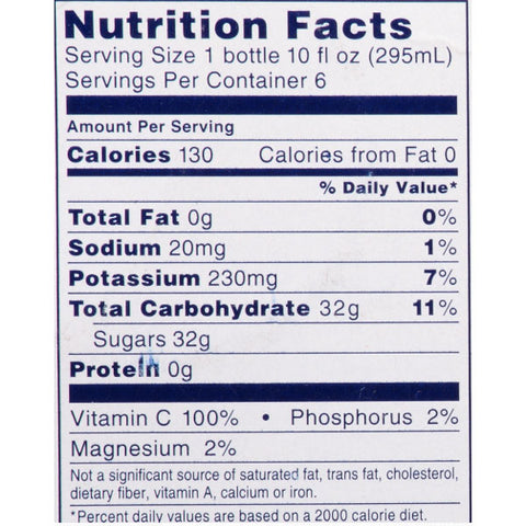 Ocean Spray 100% Juice, Cranberry, 10 Fl Oz, 6 Count - Water Butlers