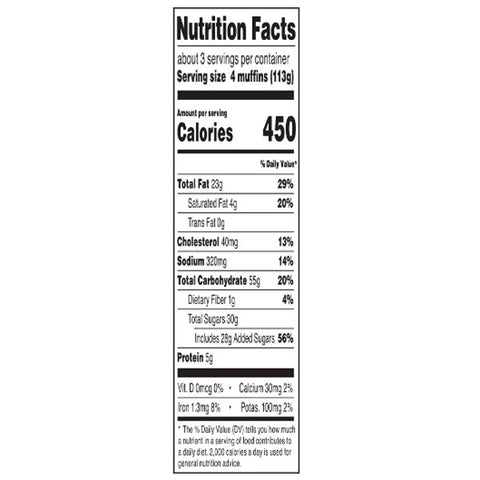 Freshness Guaranteed Blueberry & Banana Nut Mini Muffins, 12 oz, 12 Count