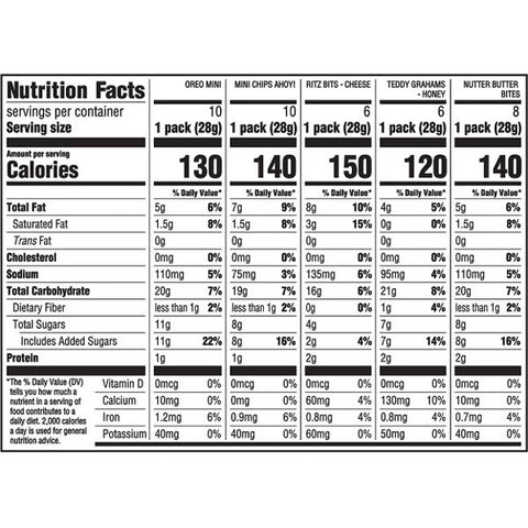 Nabisco Cookie & Cracker, Variety Pack, Classic Mix, 40 Count