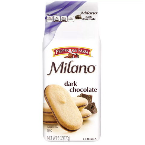 Pepperidge Farm Milano Dark Chocolate Cookies, 6oz - Water Butlers