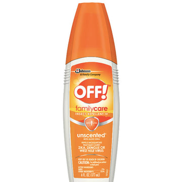 OFF! FamilyCare Insect and Bug Repellent IV, Unscented, 6 oz