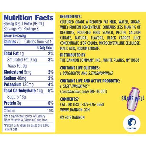 Dannon DanActive Probiotic Daillies Strawberry Yogurt Drink, 8 Ct - Water Butlers