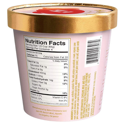 Halo Top Strawberry Ice Cream, 1 pint - Water Butlers