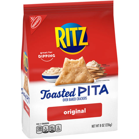 Ritz Toasted Pita Crackers, Original Flavor, 8 oz.