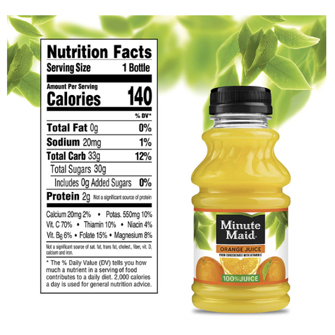 Minute Maid Orange Juice, 6 Count - Water Butlers