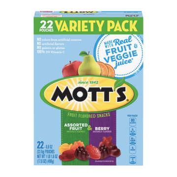 Mott's Medleys Assorted Fruit & Berry Variety Pack, 17.6 oz, 22 Ct