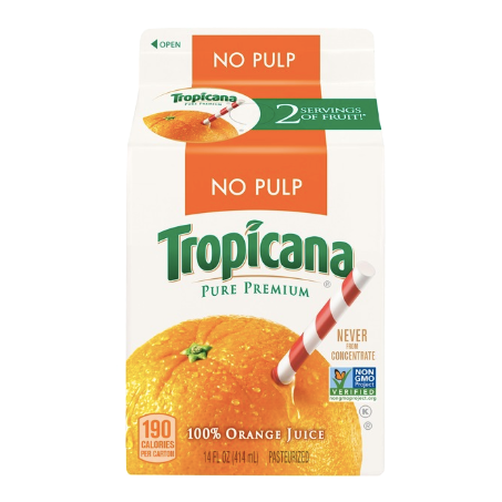 Tropicana Pure Premium Orange Juice, 6 Ct - Water Butlers
