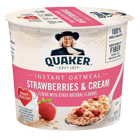 Quaker Strawberry & Cream Oatmeal 1.69 oz - Water Butlers