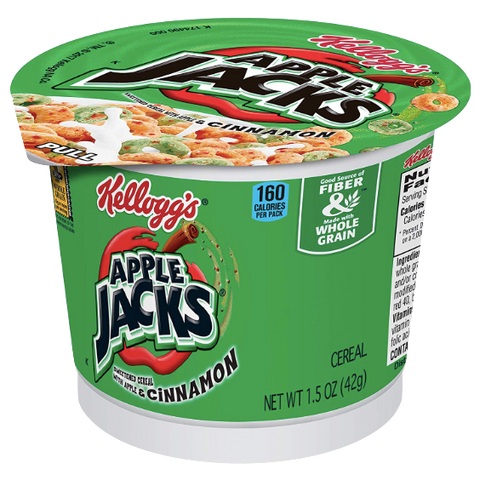 Kelloggs Apple Jacks Cereal Cup 1.5 oz - Water Butlers