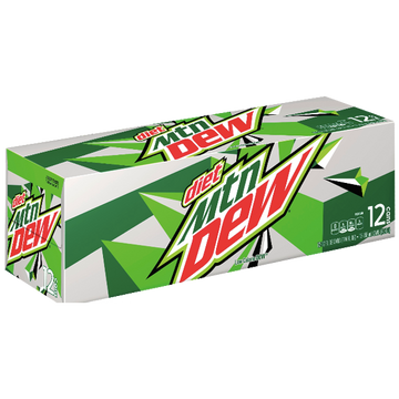 Diet Mountain Dew Soda 12fl oz, 12 Ct