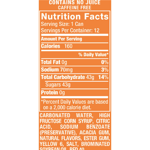 Crush Orange, 12 FL oz, 12 Ct - Water Butlers