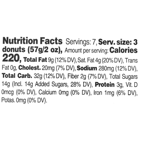 Powdered Sugar Mini Donuts, 21 Ct - Water Butlers
