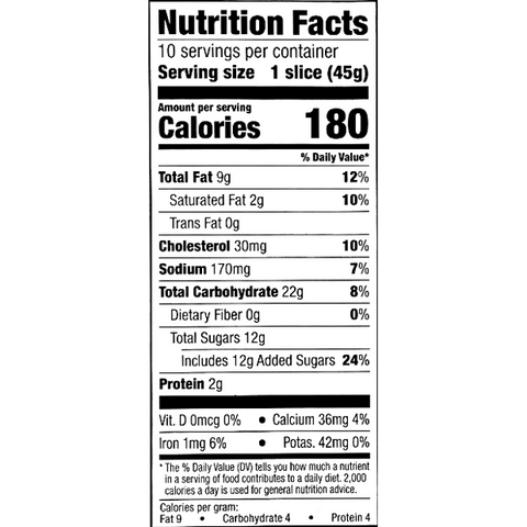 Store Bakery Creme Cake, Lemon - 10 Ct - Water Butlers