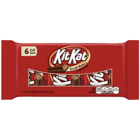 Nestle Kit Kat Milk Chocolate Candy Bars, 6 Ct - Water Butlers
