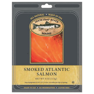Ducktrap River of Maine Cold Smoked Salmon, 4 oz